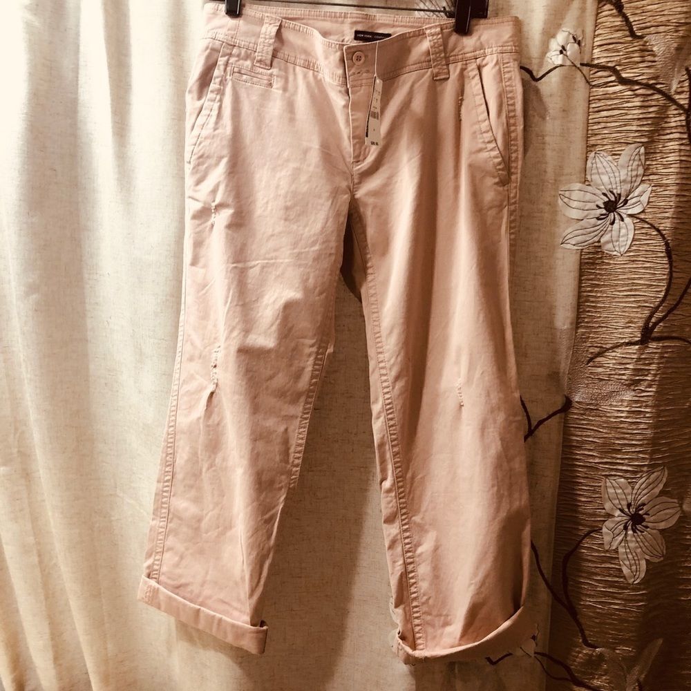 𝅺ny&company pink boyfriend jeans, 8 NWT